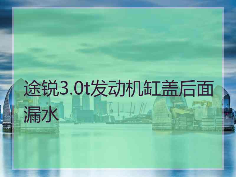 途锐3.0t发动机缸盖后面漏水