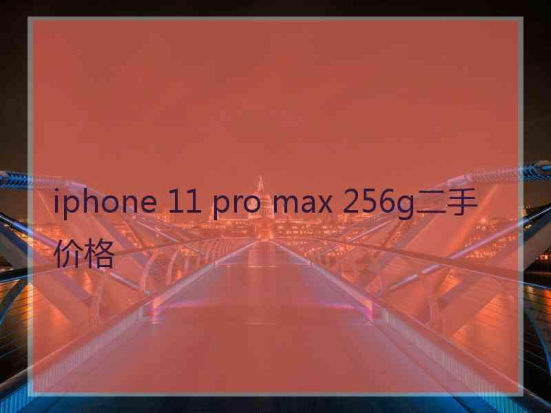 iphone 11 pro max 256g二手价格