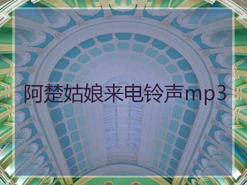 阿楚姑娘来电铃声mp3