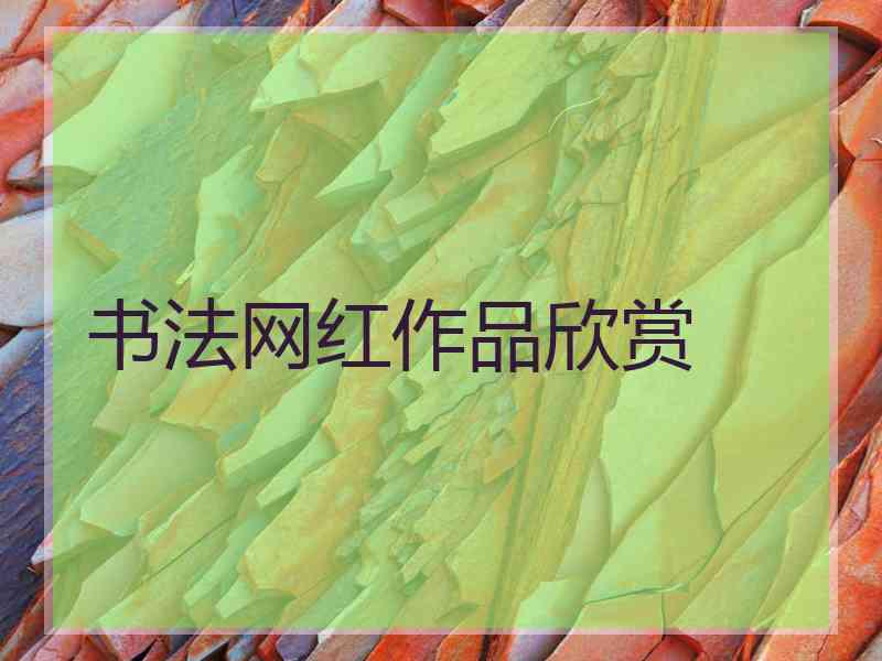 书法网红作品欣赏