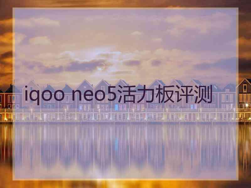 iqoo neo5活力板评测