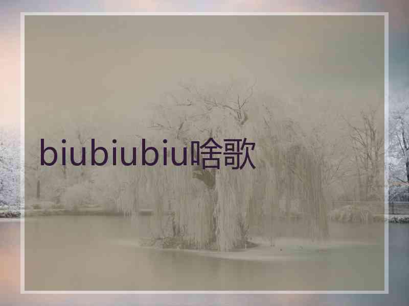 biubiubiu啥歌