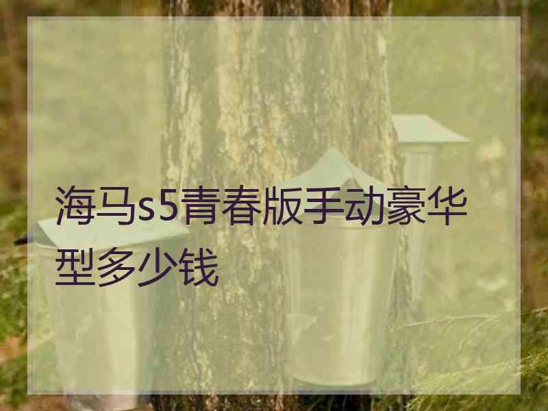 海马s5青春版手动豪华型多少钱