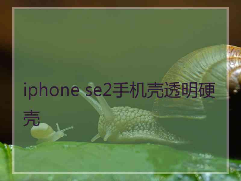 iphone se2手机壳透明硬壳