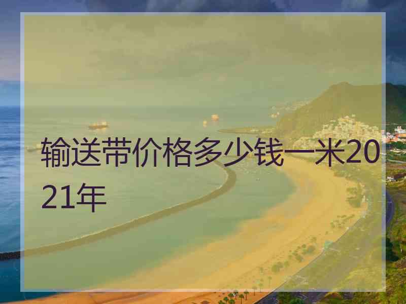 输送带价格多少钱一米2021年