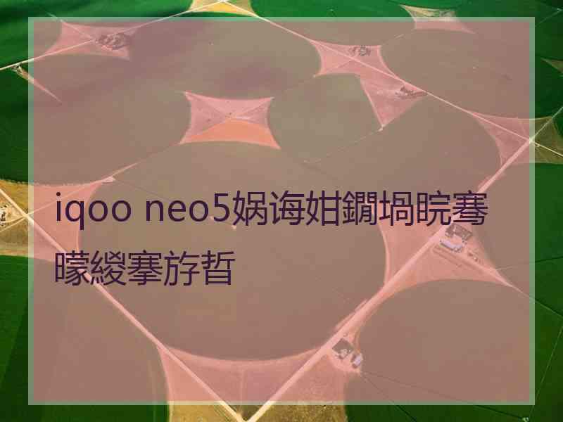 iqoo neo5娲诲姏鐗堝睆骞曚緵搴斿晢