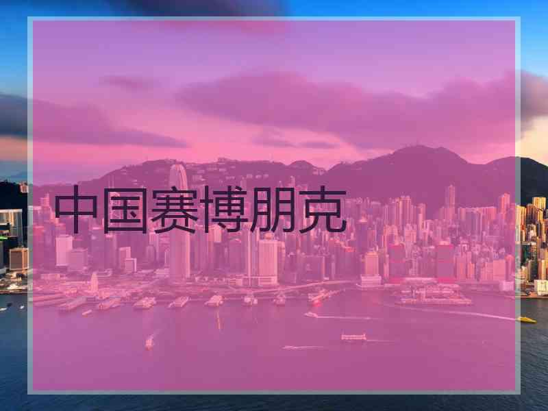 中国赛博朋克