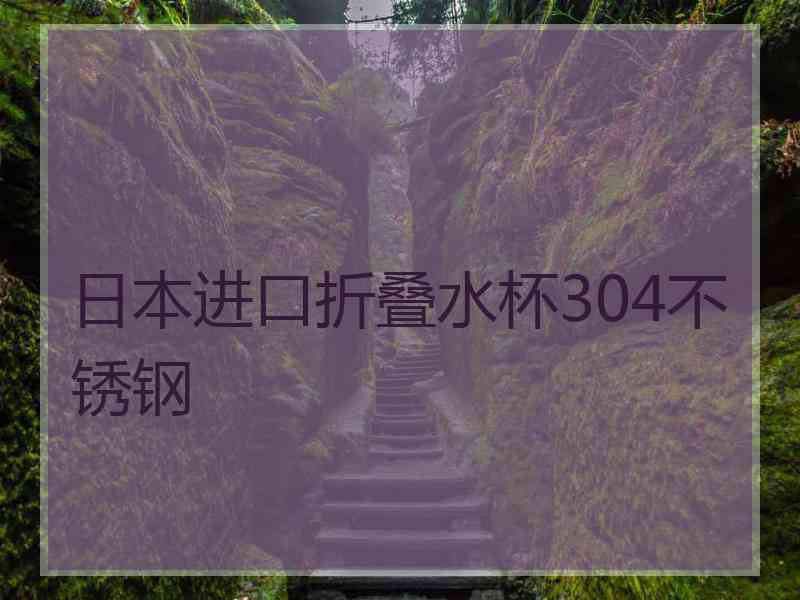 日本进口折叠水杯304不锈钢