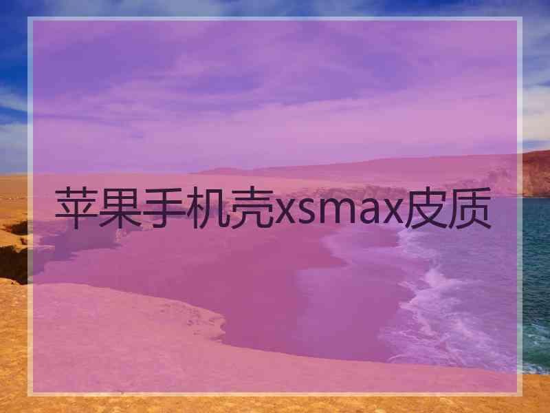 苹果手机壳xsmax皮质