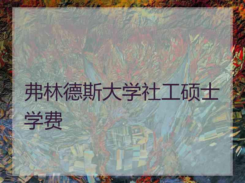 弗林德斯大学社工硕士学费