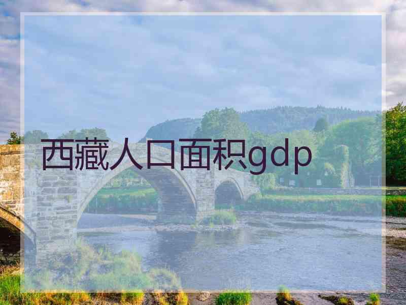 西藏人口面积gdp