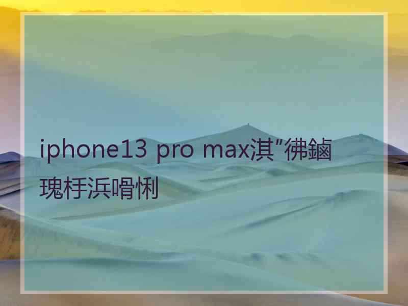 iphone13 pro max淇″彿鏀瑰杽浜嗗悧