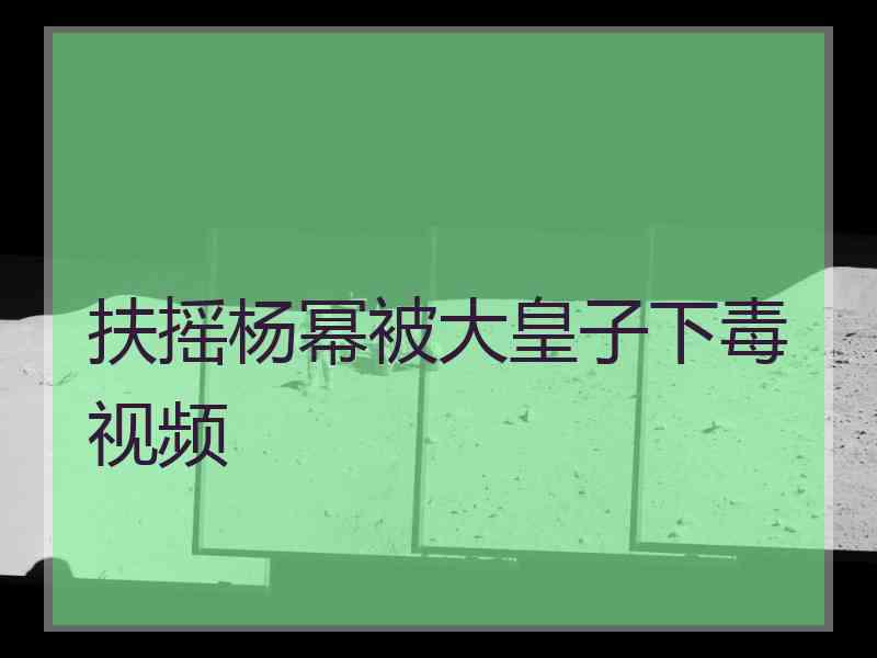 扶摇杨幂被大皇子下毒视频