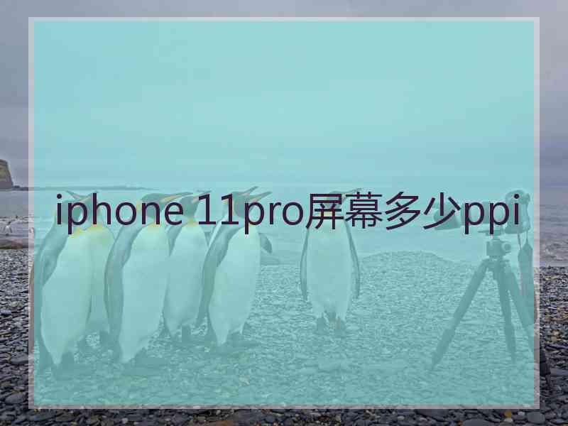 iphone 11pro屏幕多少ppi