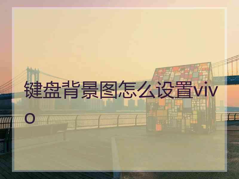 键盘背景图怎么设置vivo