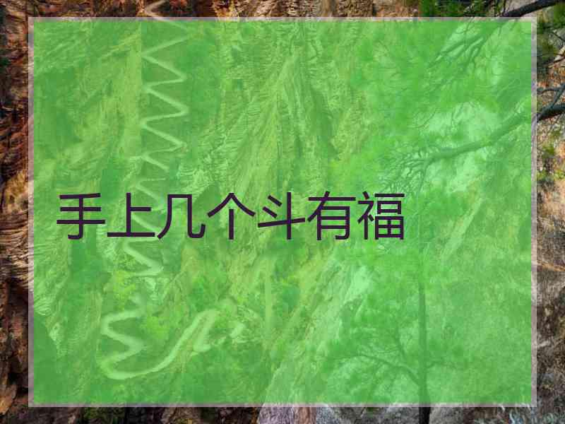 手上几个斗有福