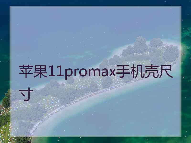 苹果11promax手机壳尺寸