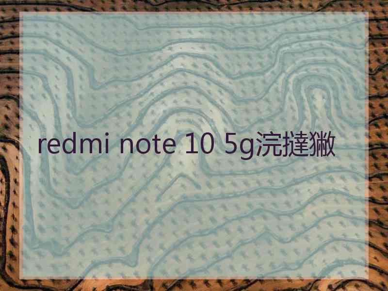 redmi note 10 5g浣撻獙