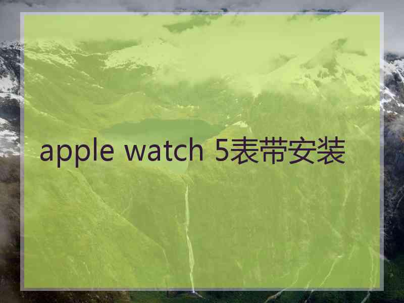 apple watch 5表带安装