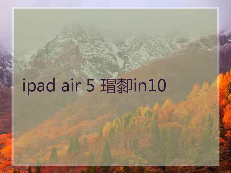 ipad air 5 瑁厀in10