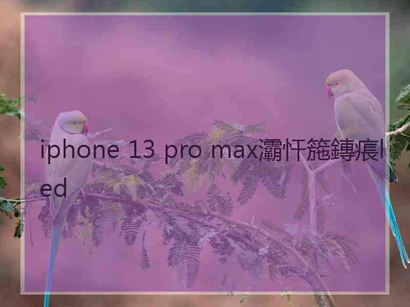 iphone 13 pro max灞忓箷鏄痮led