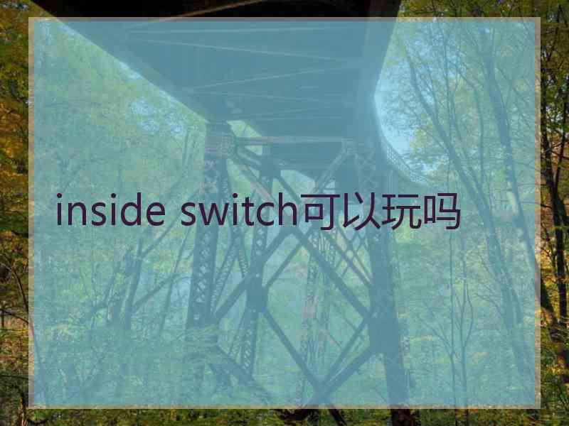 inside switch可以玩吗