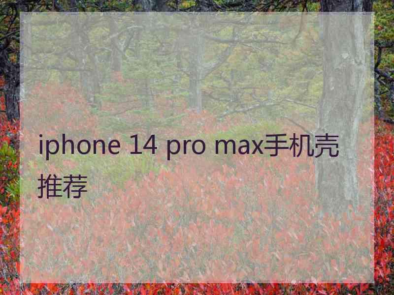 iphone 14 pro max手机壳推荐