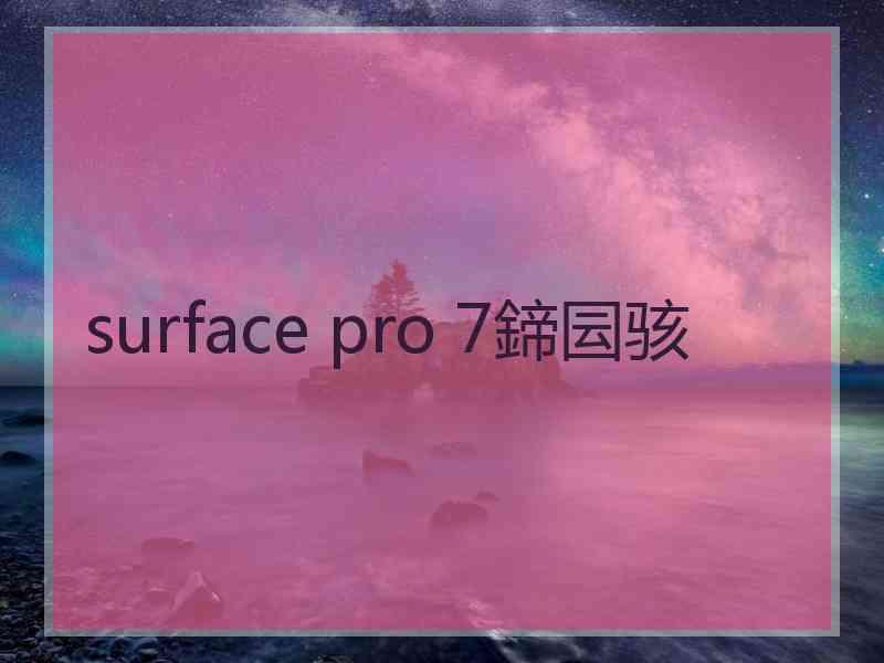 surface pro 7鍗囩骇