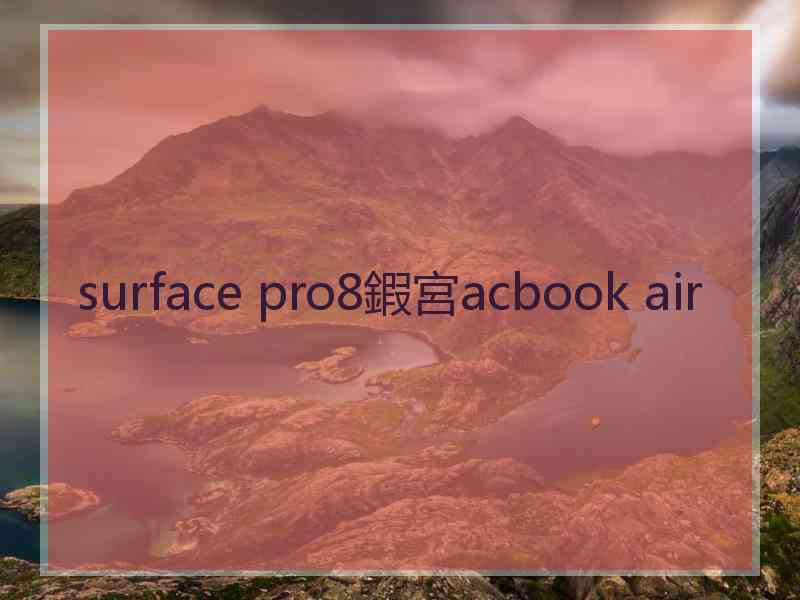 surface pro8鍜宮acbook air