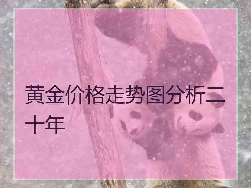 黄金价格走势图分析二十年