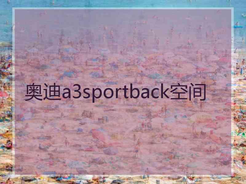 奥迪a3sportback空间