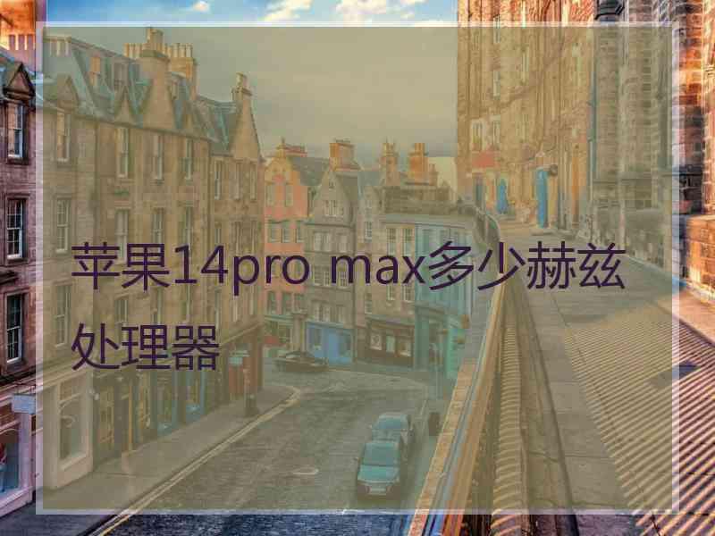 苹果14pro max多少赫兹处理器