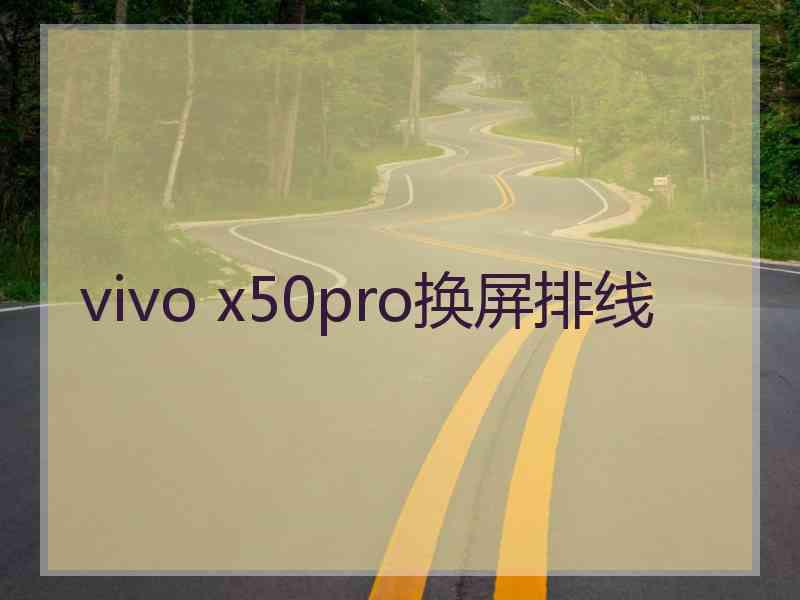 vivo x50pro换屏排线