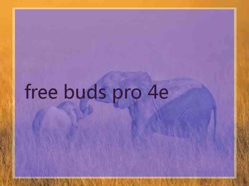 free buds pro 4e