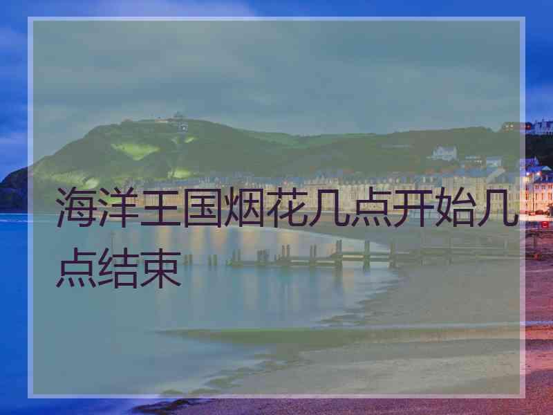 海洋王国烟花几点开始几点结束