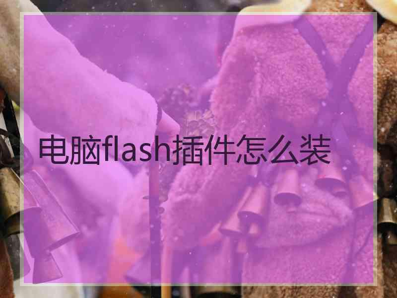 电脑flash插件怎么装