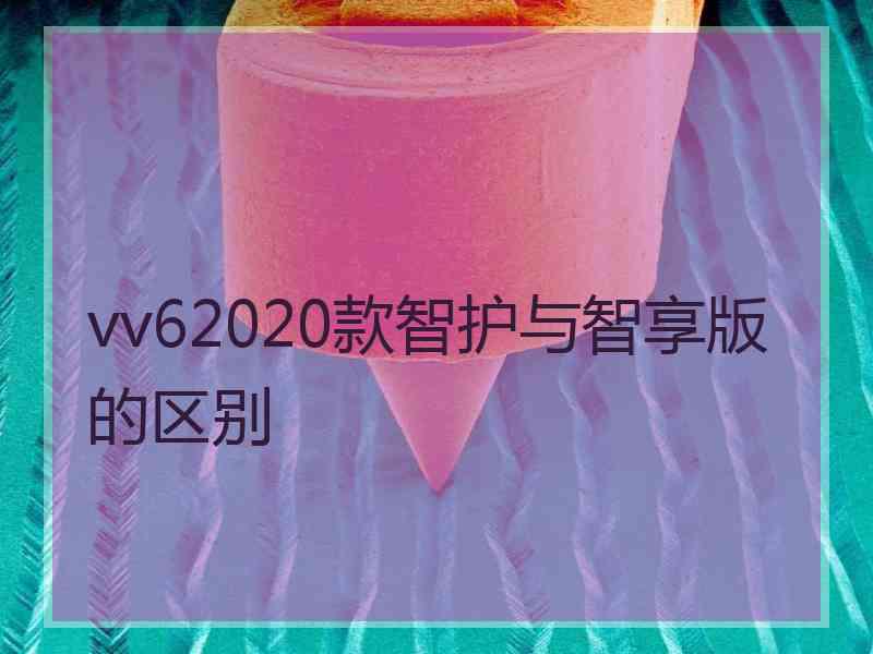 vv62020款智护与智享版的区别