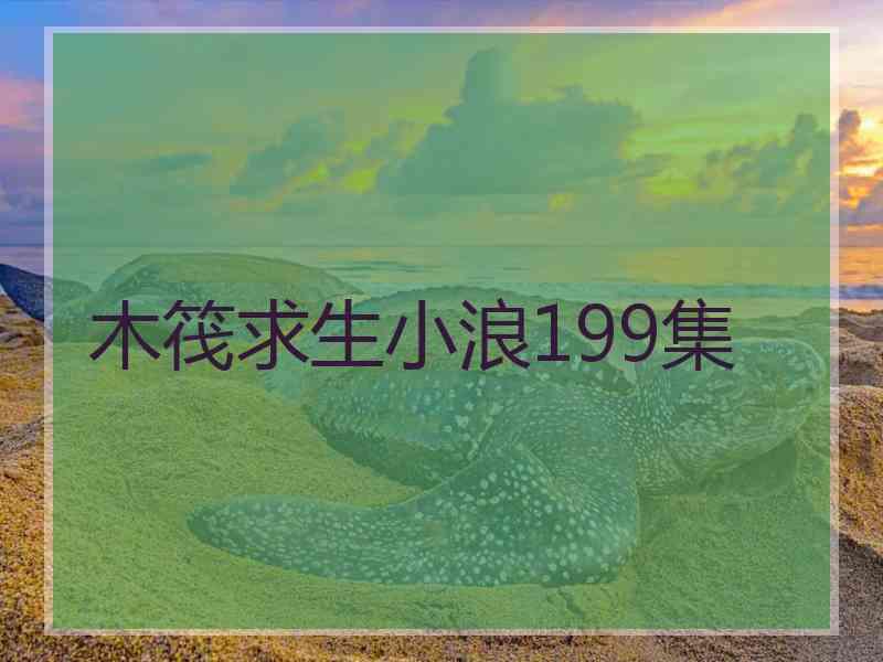 木筏求生小浪199集