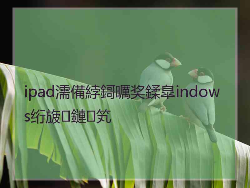 ipad濡備綍鎶曞奖鍒皐indows绗旇鏈笂