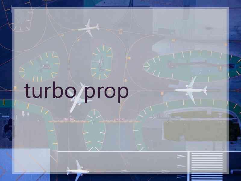 turbo prop