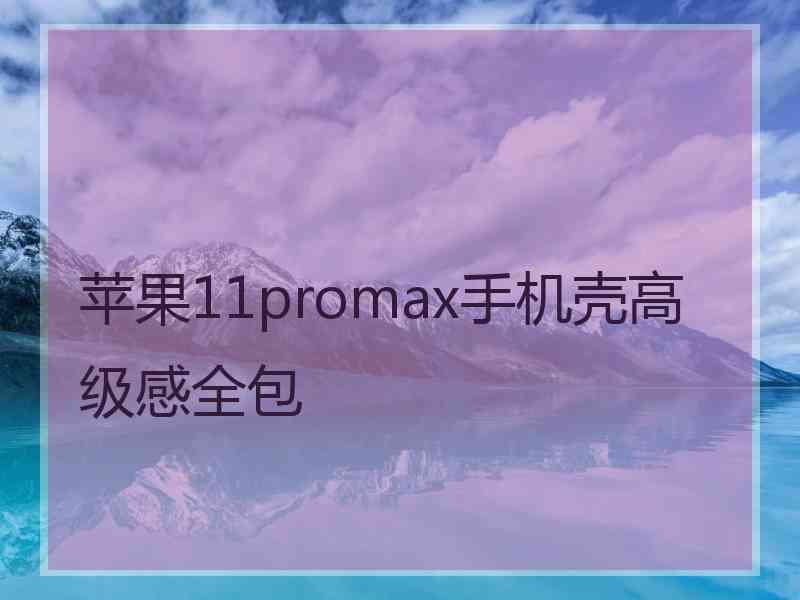 苹果11promax手机壳高级感全包