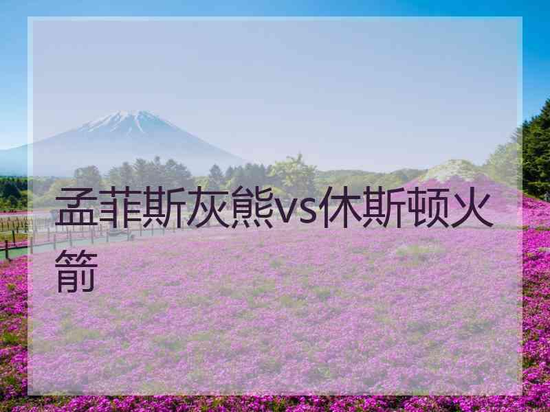 孟菲斯灰熊vs休斯顿火箭