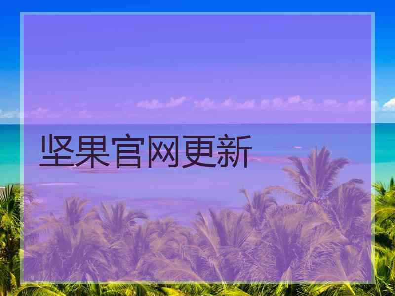 坚果官网更新