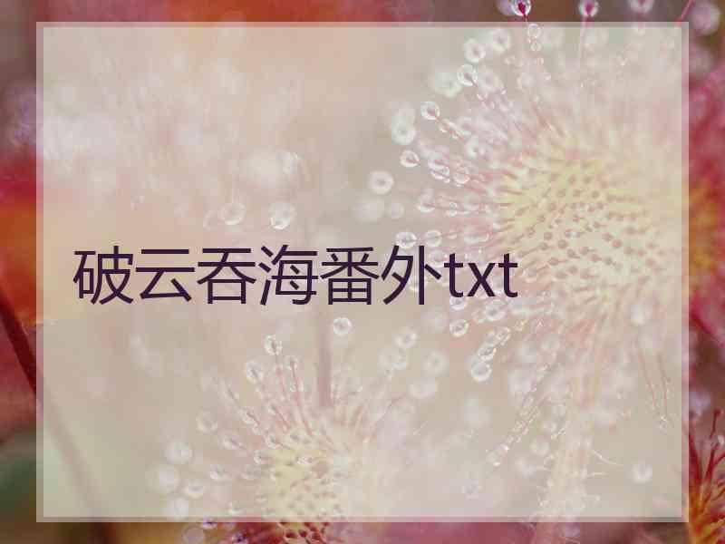 破云吞海番外txt