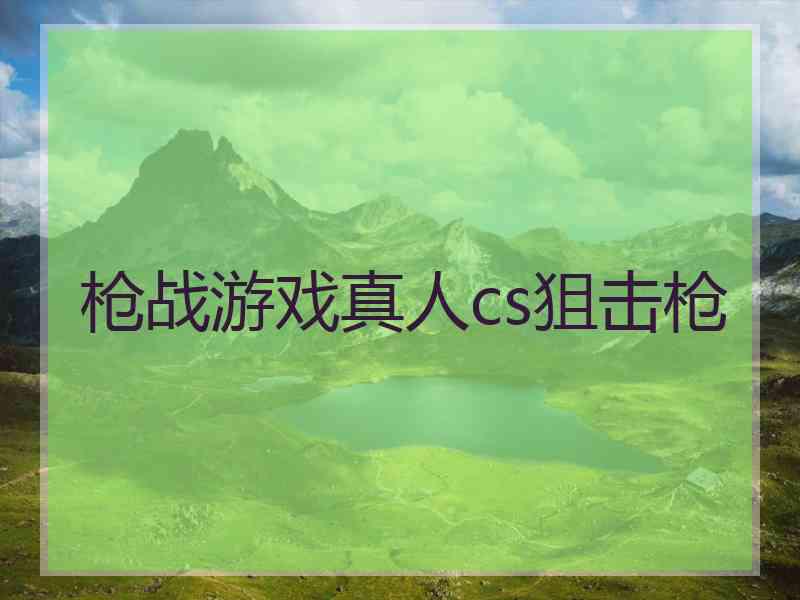 枪战游戏真人cs狙击枪