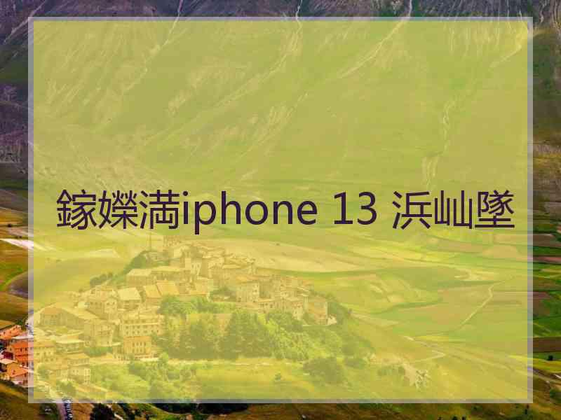 鎵嬫満iphone 13 浜屾墜