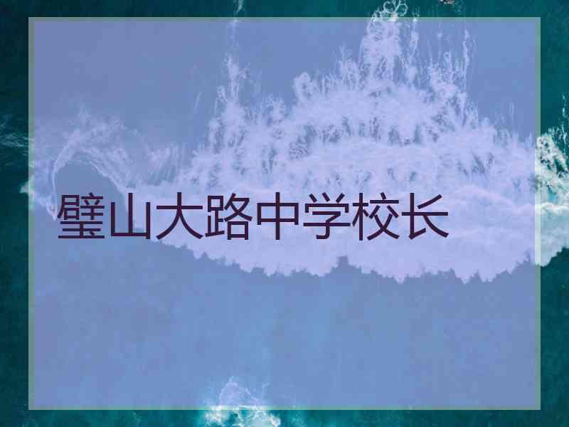 璧山大路中学校长