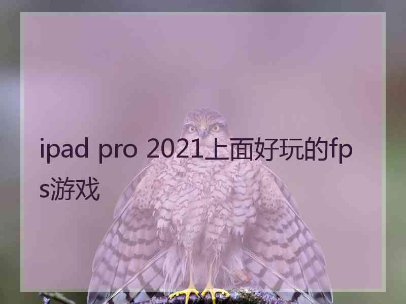 ipad pro 2021上面好玩的fps游戏