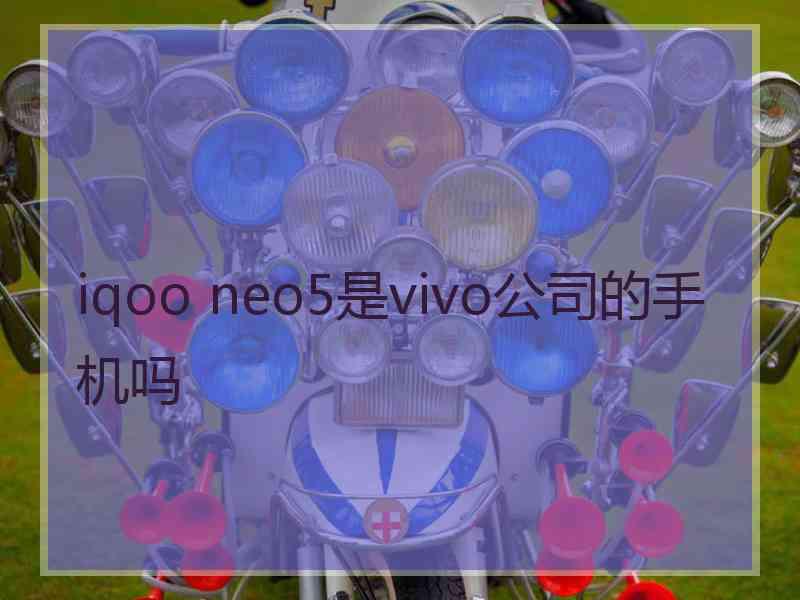 iqoo neo5是vivo公司的手机吗