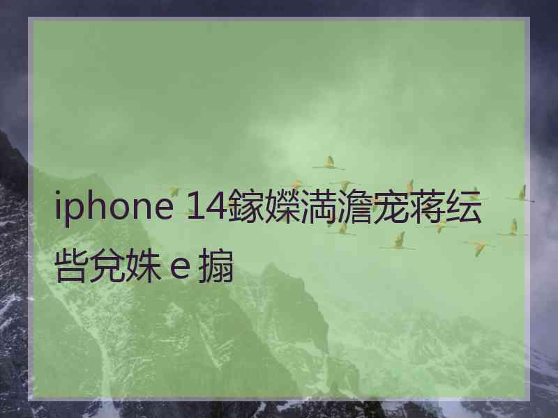 iphone 14鎵嬫満澹宠蒋纭呰兌姝ｅ搧